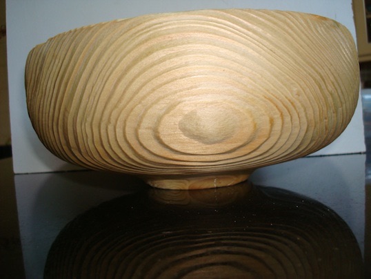 Pine bowl side view