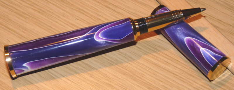 Purple Piazza Pen