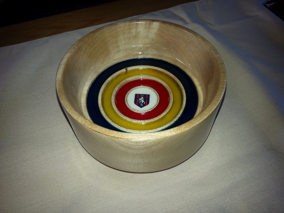 REME Regiment Bowl in Spalted Beech