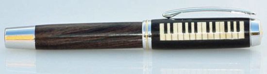 Rhodium Gentlemans Classic Grand Piano Fountain Pen