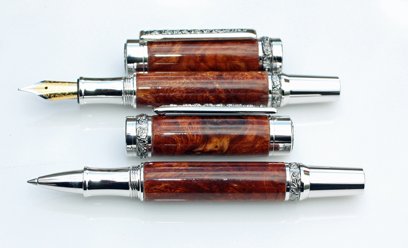 Roman Harvest Rollerball and Fountain Pen