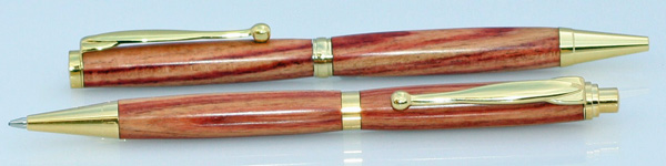 Slimline Pen and Pencil Set made with Tulipwood