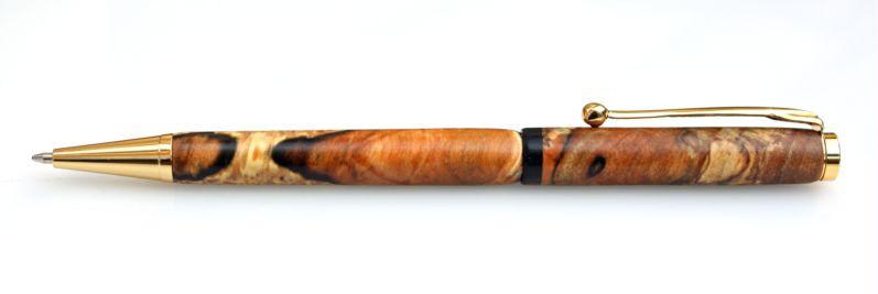 Spalted Apple on a Slimline Pen