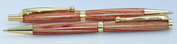 Tulipwood Slimline Pen and Pencil Set