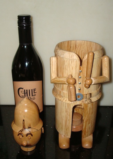 Wine bottle holder.